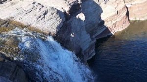 Водопад на речке с.Улан (Гвардеец, Острогорка) Акмолинская область Сандыктауский район