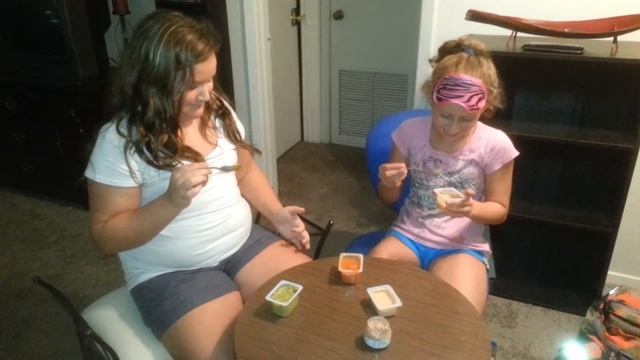 My girls doing the Baby Food Challenge. смотреть онлайн