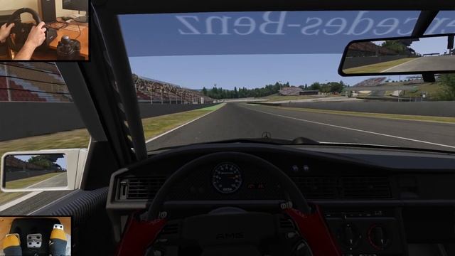 Mercedes-Benz e190 Evolution II / Assetto Corsa / Circuit de Barcelona-Catalunya / Logitech g923 смотреть онлайн
