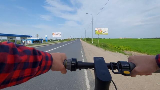 Electric Scooter Ninebot Max G30P - Sergiev Posad riding between districts смотреть онлайн