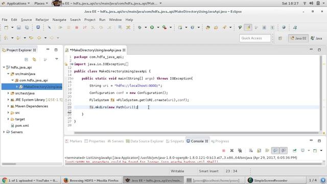 How to create directory in Hdfs using Java Api? - mkdir command смотреть онлайн