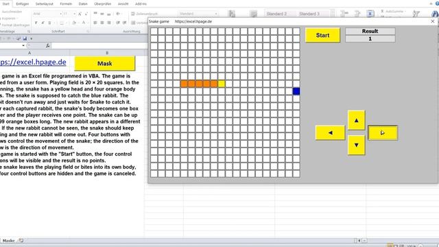 Snake game in Excel VBA смотреть онлайн