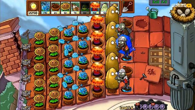 ЧЕСНОК И НОВЫЙ ЗОМБИ КАТАПУЛЬТА! ✅ БЕЗУМНАЯ КРЫША! ◉ Plants vs. Zombies "Expanded & Enhanced" #18 смотреть онлайн