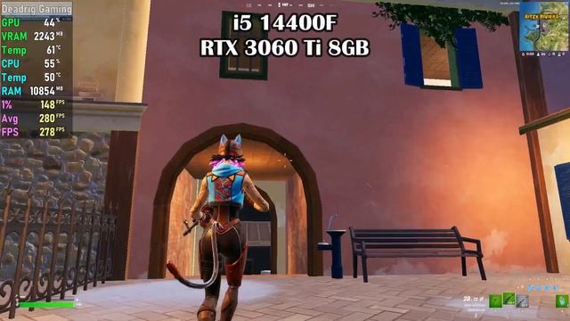 Fortnite : 400 FPS - RTX 4060 - RTX 4060 Ti - RX 7800 XT - RTX 3060 Ti - i5 14400F - i5 12400F смотреть онлайн