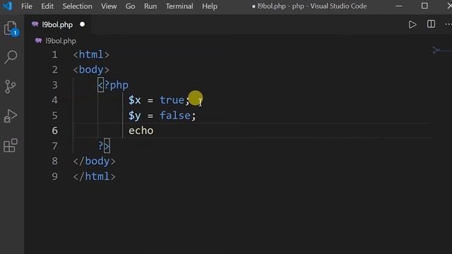 PHP Boolean смотреть онлайн