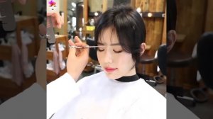 Красивая резка челки (корейский стиль) | Лучшие уроки по вырезанию взрыва 2021