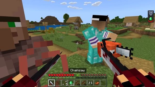 Я СТАЛ ПОМОЩНИКОМ ЧЕЛОВЕКОМ БЕНЗОПИЛОЙ в МАЙНКРАФТ ДЕВУШКА НУБ И ПРО ВИДЕО ТРОЛЛИНГ MINECRAFT смотреть онлайн