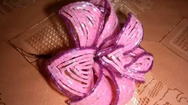 Цветы из бисера | Cхема плетения | Cвоими руками смотреть онлайн