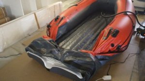 Лодка ПВХ РИФ 360 НДНД, Красно-серая