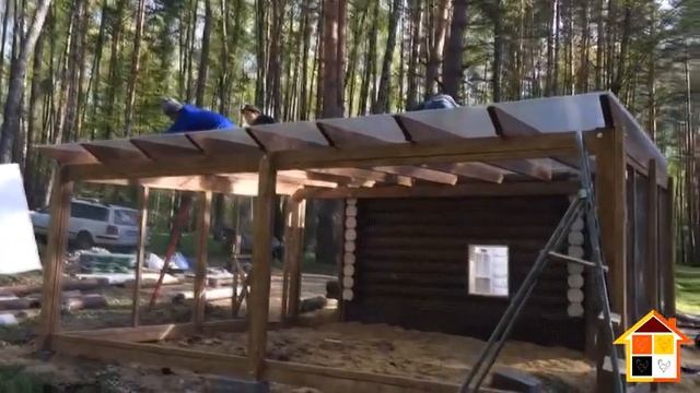 Курятник для 20-30 кур «Деревенский 3-2» смотреть онлайн