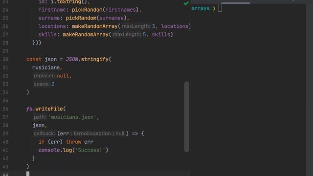 Saving the Random Set of Data to JSON смотреть онлайн