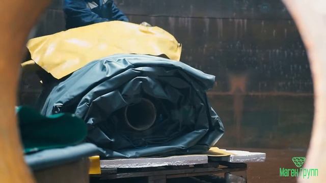 Технология установки гибкого вкладыша в металлическую емкость. смотреть онлайн