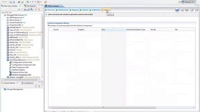 Comparing Schemas with DB Change Manager смотреть онлайн