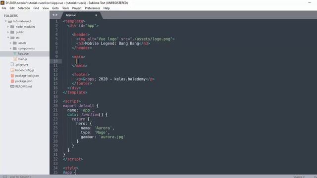 Tutorial Vue CLI Indonesia #7 - Data смотреть онлайн