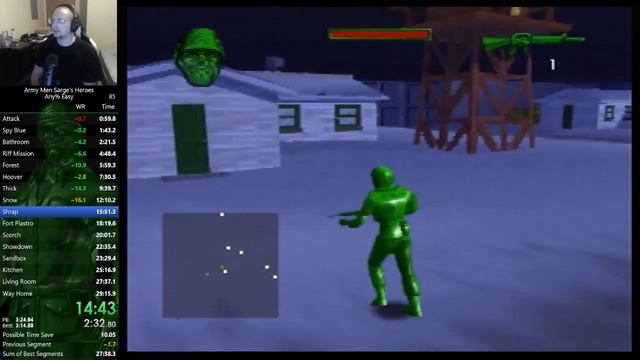 Army Men Sarge's Heroes (N64) - Any% 27:19 [FWR] смотреть онлайн