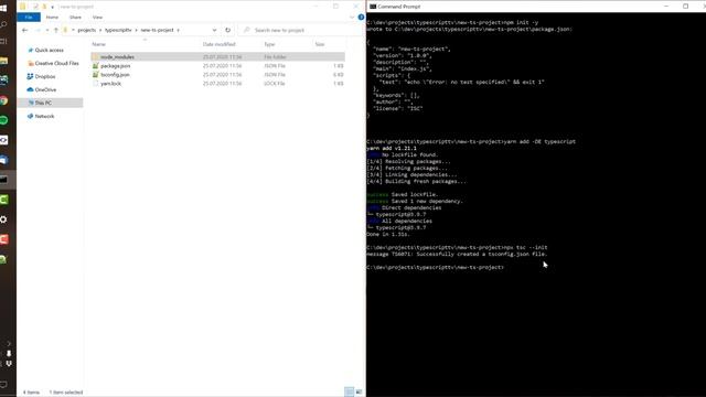 Set up a TypeScript project with Node.js and Yarn смотреть онлайн