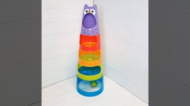 Развивающая игрушка Активная башня Сова, BamBam 383564