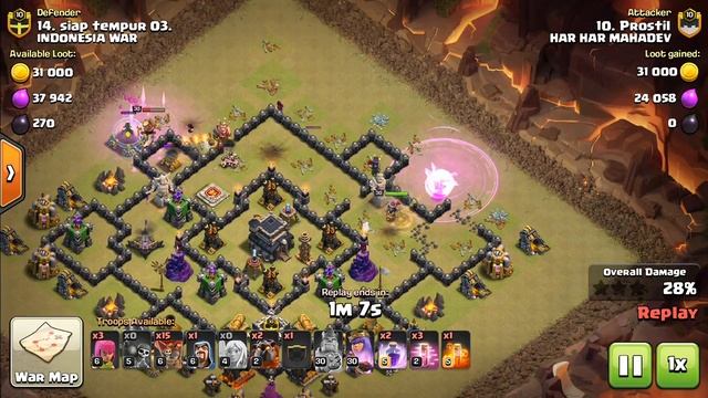 BEST WAY TO USE QUEEN (COC TH9 ATTACK) 2018 balloon lava minions attack air attack how to attack смотреть онлайн