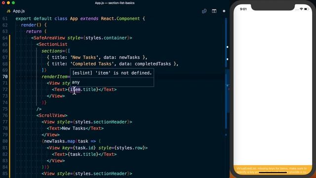 How to Use the SectionList Component - React Native Basics смотреть онлайн