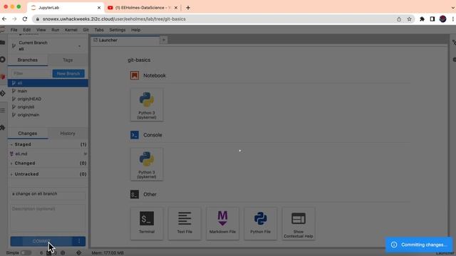 Activity 3. Fixing a merge conflict with jupyterlab-git смотреть онлайн