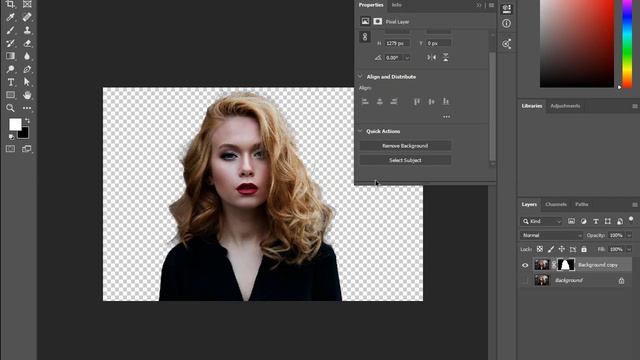 quick way to remove background in Photoshop, refine edge , photoshop tutorial смотреть онлайн