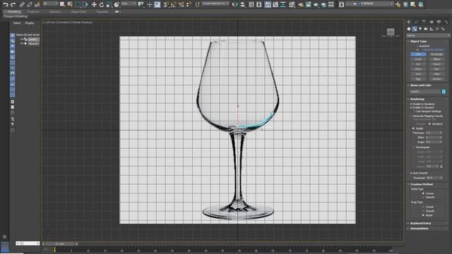 Autodesk 3ds Max object creation: Line and lathe modifier смотреть онлайн