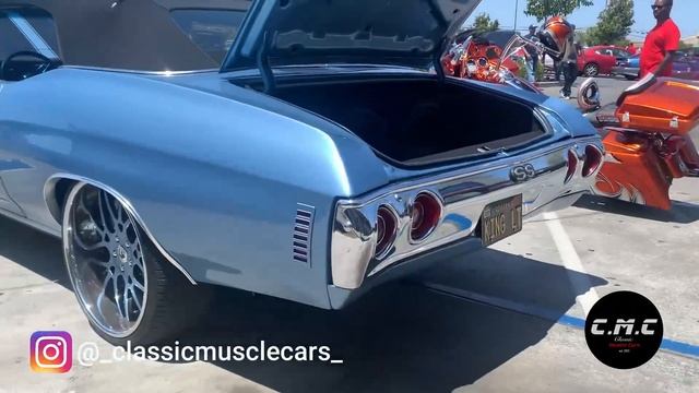 1971 Chevelle SS Drop/Vert on Forgiato Wheels - Vallejo, CA Car Meet смотреть онлайн