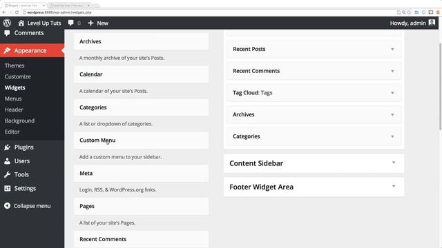 WordPress Basics #16 - Custom Menus Part 2 смотреть онлайн
