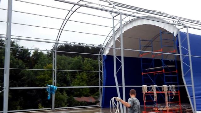 СКЛАД от НПО ПАРТИЗАН http://utepla.com/ Строим ангар 10х50 смотреть онлайн