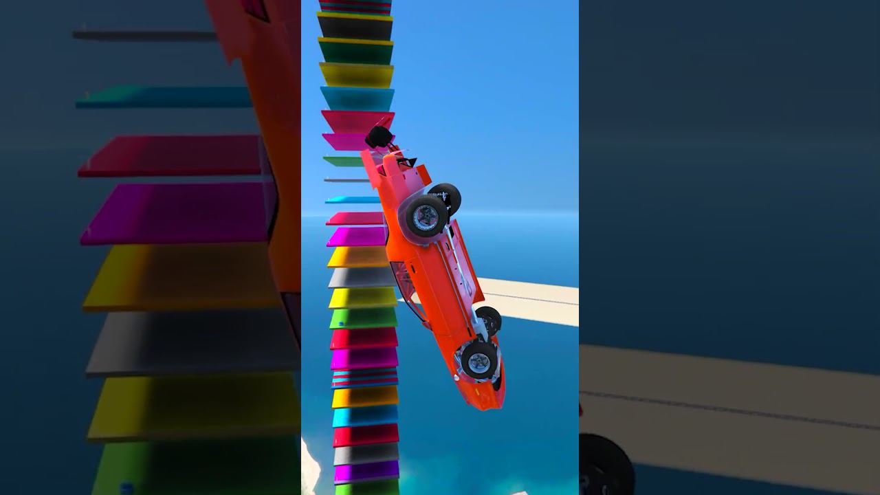 КАК ВЫСОКО В НЕБО УЛЕТИТ ЧИТ ТАЧКА С ОГРОМНОГО ТРАМПЛИНА? ПРЫЖКИ В ВЫСОТУ ГТА 5! #shorts смотреть онлайн