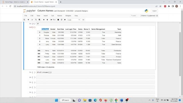 How to change column names in pandas | Pandas | python playlist смотреть онлайн