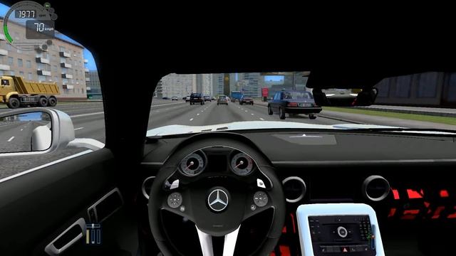City Car Driving 1.5.1 Mercedes-Benz SLS AMG [G27] смотреть онлайн