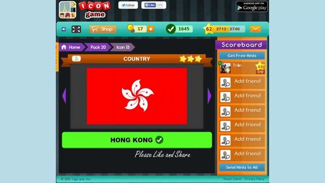 Icon Game Pack 20 - All Answers - Walkthrough