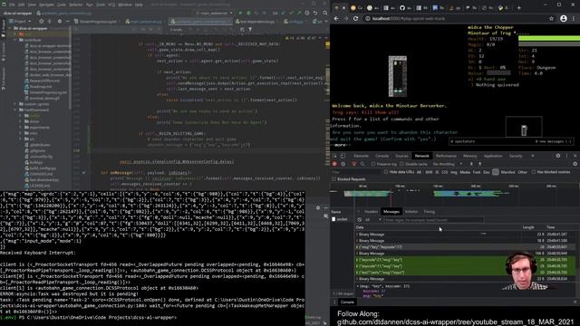 Stream #6 Coding The AI API For Dungeon Crawl Stone Soup