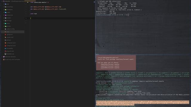 lumen , docker , swoole Lesson two build docker image run container benchmark with swoole смотреть онлайн