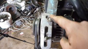 компактная установка насоса гур, и генератора на  двигатель ока