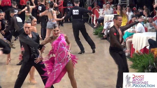 Tsaturyan & Bergmannova - DSH Italian Open Championship 2023 Adult Latin 1st Round Samba смотреть онлайн