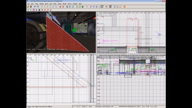 Mapping in Net Radiant tutorial. Pt. 6 - Using the clipper. (Alien Arena 2009) смотреть онлайн