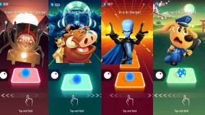 Choo-Choo Charles VS Megamind VS Sheriff Labrador VS Timon & Pumbaa EDM Rush Tiles Hop Coffin Dance