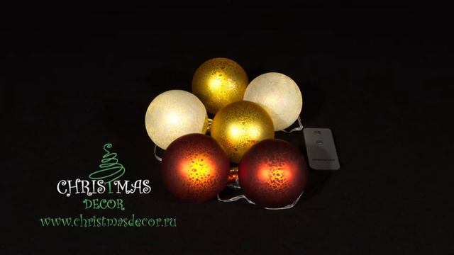 Светодиодные светящиеся новогодние разноцветные шары смотреть онлайн