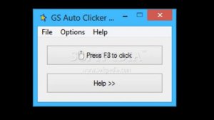 GS Auto Clicker - простая программа, способная кликать мышкой вместо вас