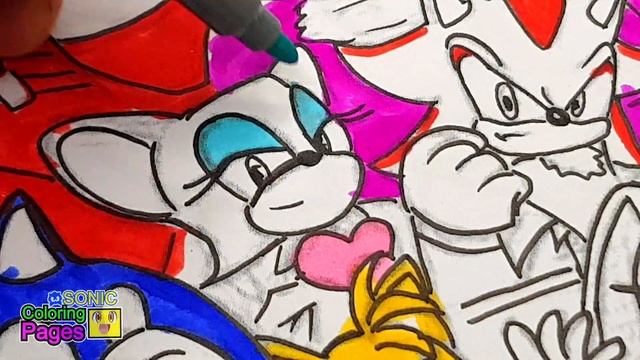 Sonic Team - Coloring Pages NEW Sonic 3 BOOM Tails, Knuckles, Amy Rose Tobu - Candyland NCS Release