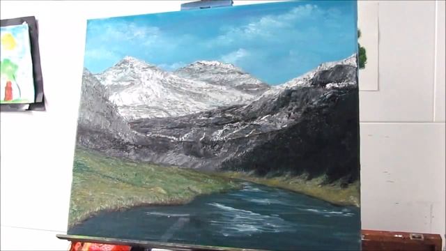 Cómo Pintar Río Al óleo #1.