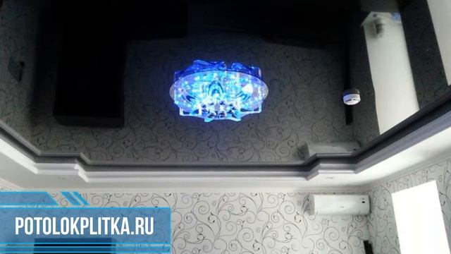 Установка черных натяжных потолков смотреть онлайн