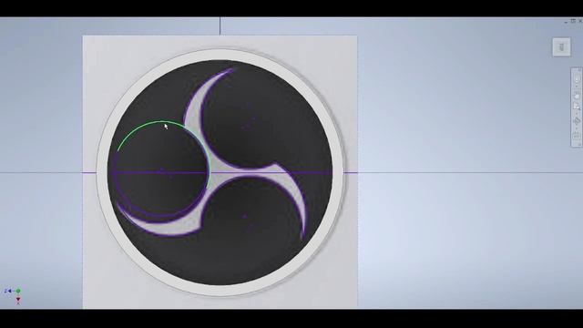 Modeling the OBS logo | Autodesk Inventor 2023 смотреть онлайн