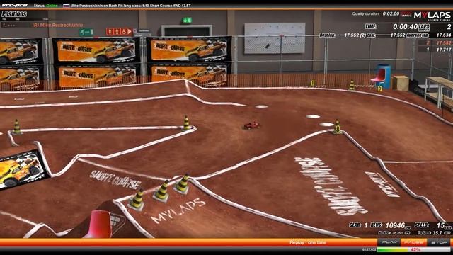 Небольшой обзор игры VRC-PRO и заезд в классе Short Course смотреть онлайн