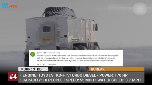 Российские уникальные вездеходы | Комментарии иностранцев смотреть онлайн
