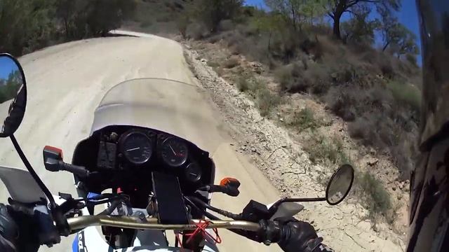Honda Africa Twin 650 Dirt Road To The Lake