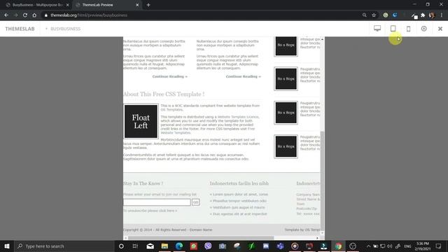 BusyBusiness: Multipurpose Bootstrap HTML Template смотреть онлайн