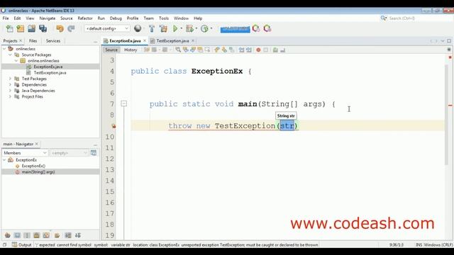 Custom exception in java | How can we write a custom exception in Java смотреть онлайн